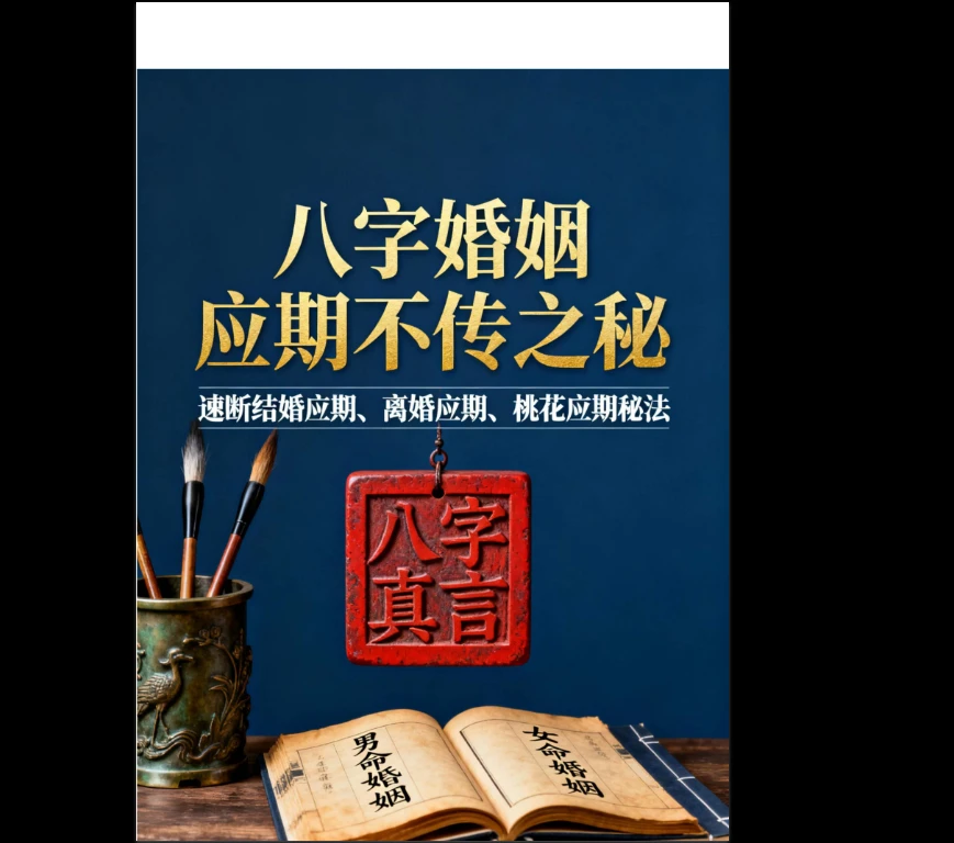 八字婚姻应期不传之秘（速断结婚应期、离婚应期桃花应期）PDF电子书（109页）_易经玄学资料网
