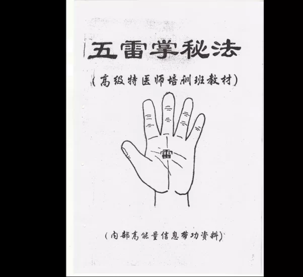 《五雷掌秘法》高级特医师培训班教材PDF_易经玄学资料网