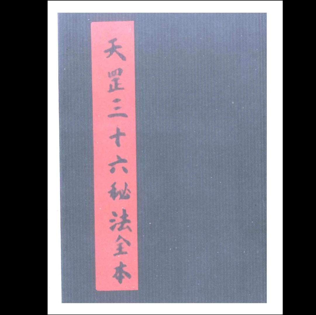 天罡三十六秘法全本PDF（87页）_易经玄学资料网