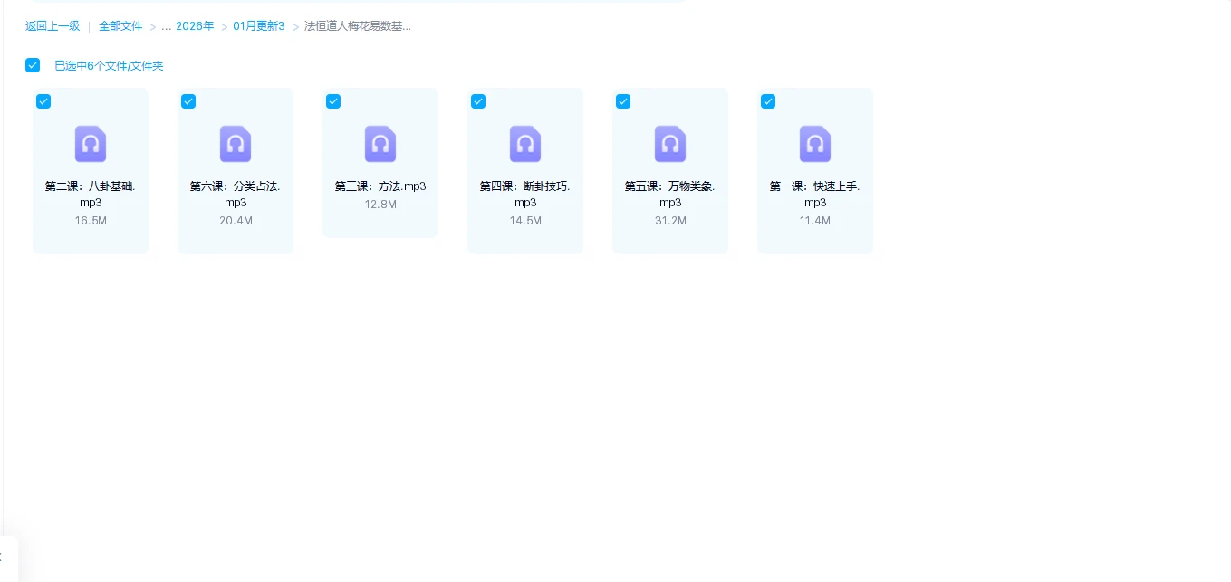 法恒道人梅花易数基础课（音频6集）_易经玄学资料网