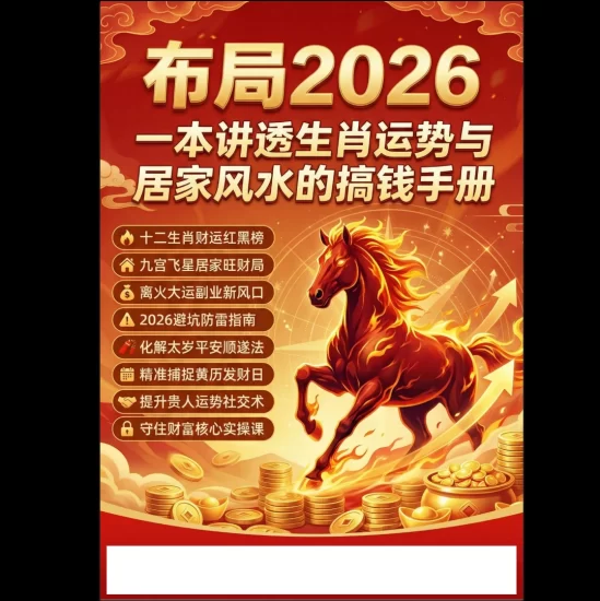 《布局2026:一本讲透生肖运势与居家风水的搞钱手册》PDF电子书_易经玄学资料网