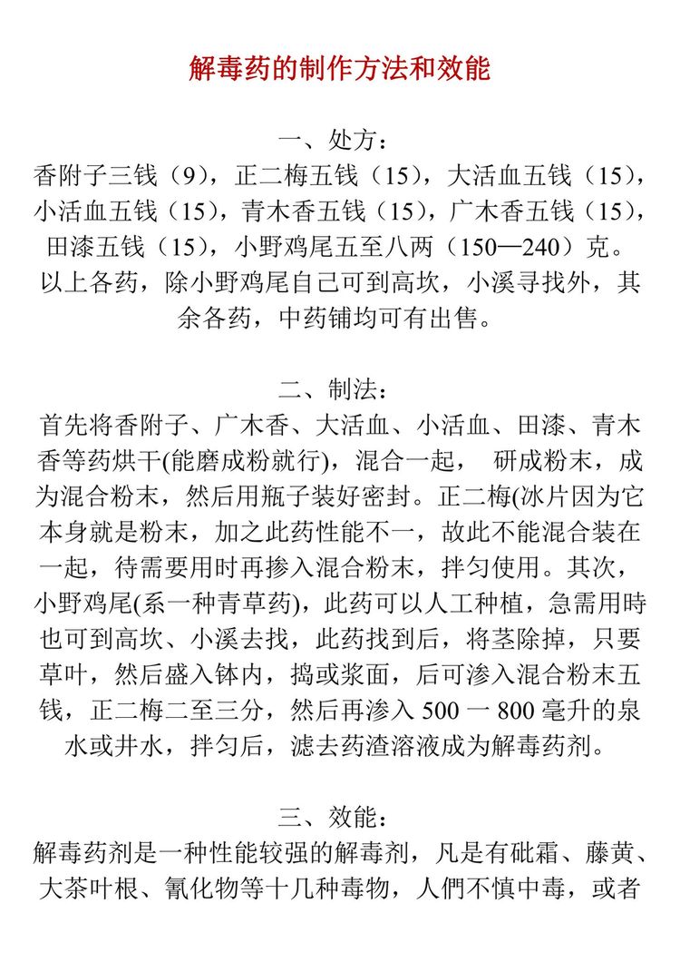 《解毒良方+散湿疏肝理气排毒补肾外敷粉》PDF电子书（20页）_易经玄学资料网