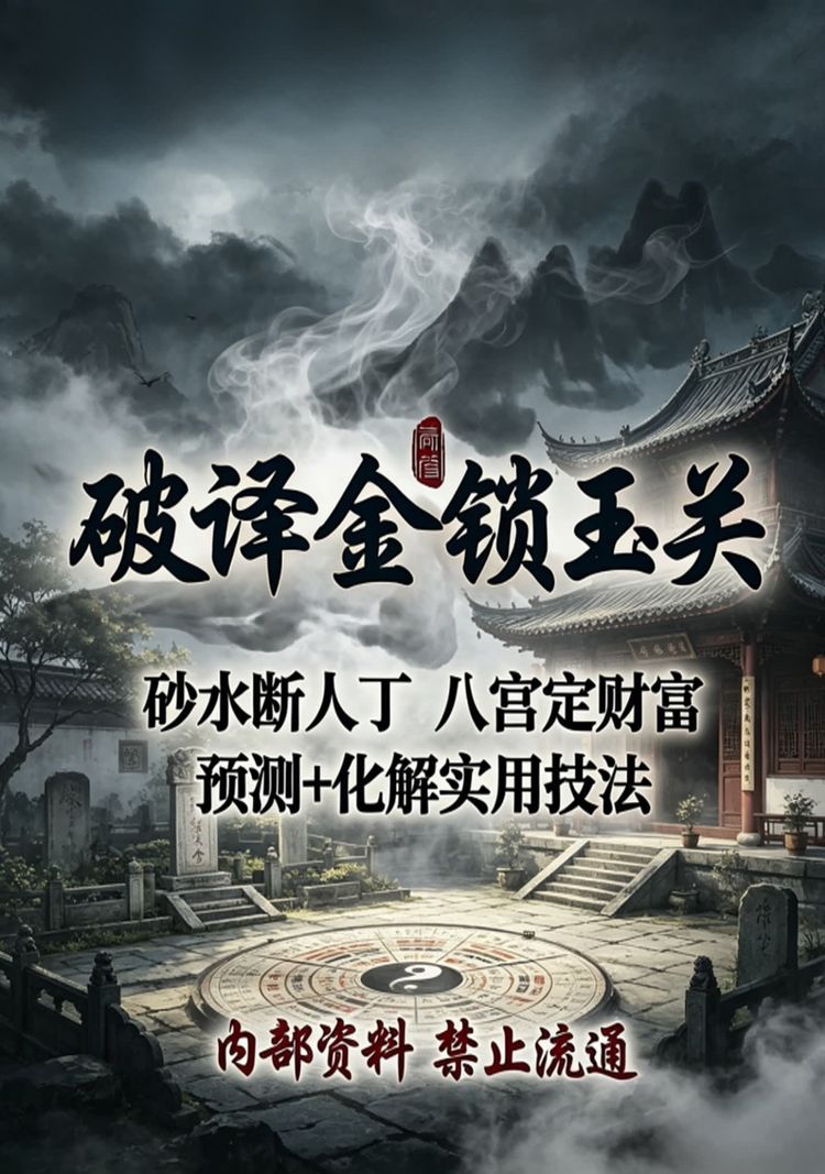 《破译金锁玉关》PDF电子书（240页）_易经玄学资料网