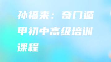 孙福来：奇门遁甲初中高级培训课程（视频245集）_易经玄学资料网